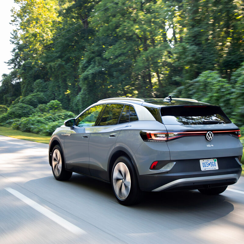 Photo of ID.4 Electric Vehicle driving.
